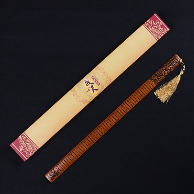 

Weilong ring feet wooden disciples rules hand home method bamboo carving ring ruler whip gift box Chinese style featured gifts to send teachers to send children gifts disciples