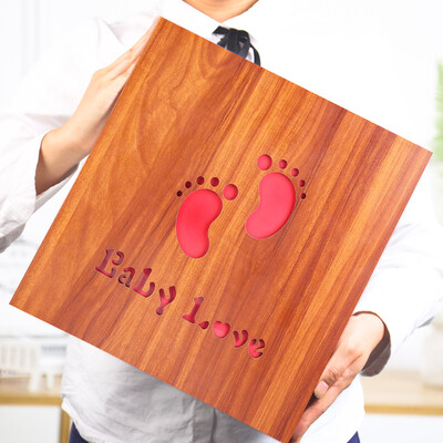 

Wo Xin Zhixi creative family photo album baby shadow integration long album Valentines Day birthday gift full five inch small ankle