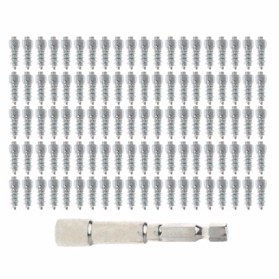 

100 Pcs Stud Screw 12mm Auto Car SUV ATV Anti-Slip Screw