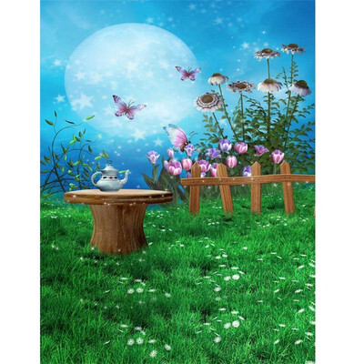 

Butterfly in the Ocean Photo Backdrop 57FT Vinyl Fabric Cloth Digital Printing Photo Background s-629