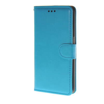 

MOONCASE Glossy Leather Side Flip Wallet Card Holder Stand Pouch Case Cover for Samsung Galaxy S6 Blue