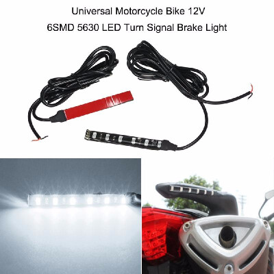 

Universal Motorcycle Bike 12V 6SMD 5630 LED Turn Signal Brake Light2 PackRed Light