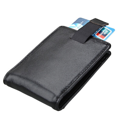 

Leather RFID dollar clip male&female retro card set retro wallet multi-function card package