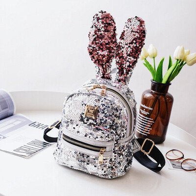 

2018 Bunny Girlie Backpack Chao Meng College Korean Version of Cute Schoolbag