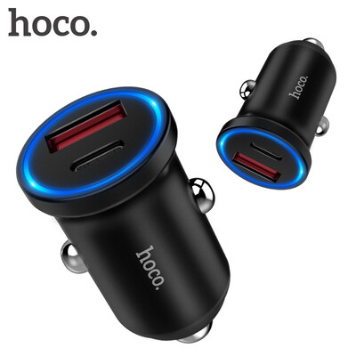 

HOCO USB Type-C Charger 36W PDQuick Charge 30 Fast Car Charger Travel Charging for iPhone X 8 For Xiaomi 5 6S Samsung