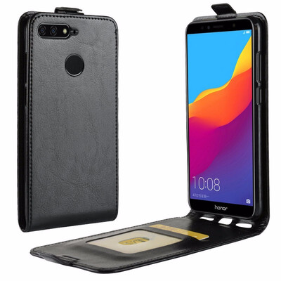 

for Huawei Honor 7C Flip Leather Case for Huawei Honor 7C 57" AUM-L41 Russian Version Retro Wallet Case Leather Cover Cases