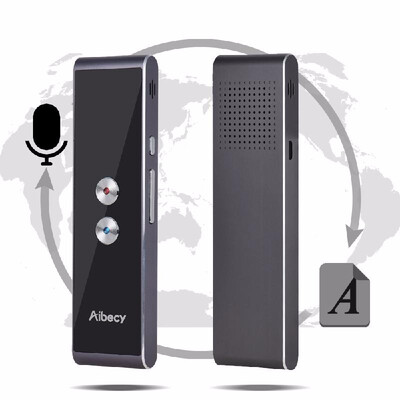 

Aibecy Real-time Multi Language Translator Speech Text Translation Device with APP for Business Travel Shopping English Chinese F
