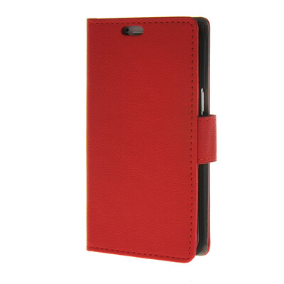 

MOONCASE Simple Leather Flip Wallet Card Slot Stand Back чехол для Samsung Galaxy J1 Red