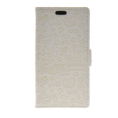 

MOONCASE Cute Little Witch Leather Side Flip Wallet Card Holder Stand Pouch ЧЕХОЛ ДЛЯ LG G4 White