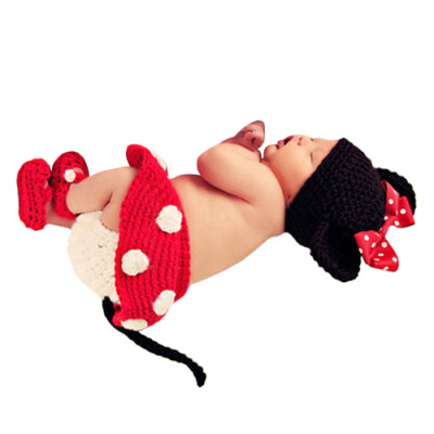 

CT&HF Baby Cute Cartoon Knitting Suit Korea Individuality Creative Knitting Suits Mickey Mouse Knitted Suits For Baby