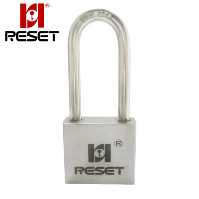 

Rui Saite RESET RST-225 304 stainless steel door padlock door lock anti-theft lock warehouse lock outdoor waterproof rust does not open 30mm long beam single open 4 keys