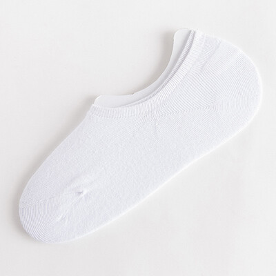 

1 Pair Mans Thin Shallow Mouth invisible Bboat Sports Cotton Anti-Slip Socks