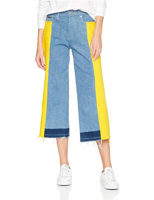 

Jeans womens mid-rise culotte Anne flare jeans