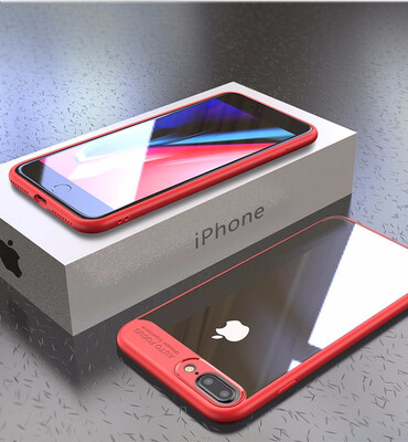 

For iPhone 7 Case TPU Flexible Bumper PC Clear Shock absorption Full Protective Back Cover For iPhone 8 Plus7 Plus