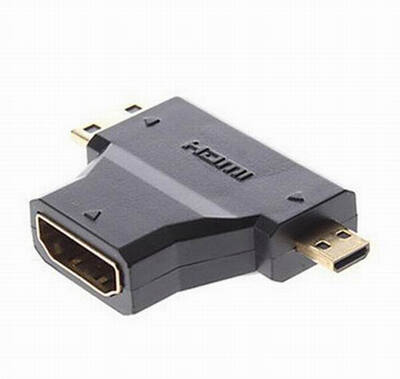 

Huayuan 3 в 1 мини - микро - HDMI - HDMI - адаптер для v1.4 90 градусов
