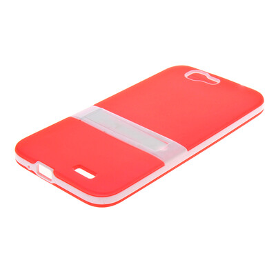 

MOONCASE Huawei G7 Дело Желе Цвет силиконовый гель ТПУ Тонкий с подставкой обложка чехол для Huawei Ascend G7 красный
