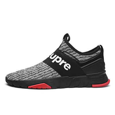 

Men Spring Trendy Shoes Male Korean Version breathable Slip-on Comfort Leisure Fly weaving Soft Flats Walking Footwear