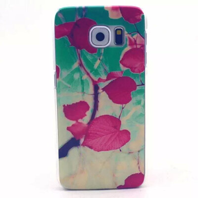 

MITI Soft Transparent Pink Cute Flower Case Cover For Samsung Galaxy S6 G9200 Case Silicone S6 Series Fashion Rubber Case