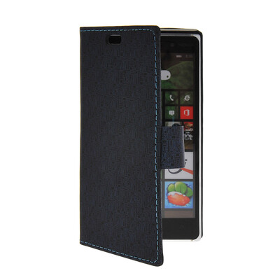 

MOONCASE Slim Leather Side Flip Wallet Card Slot Pouch Stand Shell Back ЧЕХОЛ ДЛЯ Nokia Lumia 830 Sapphire