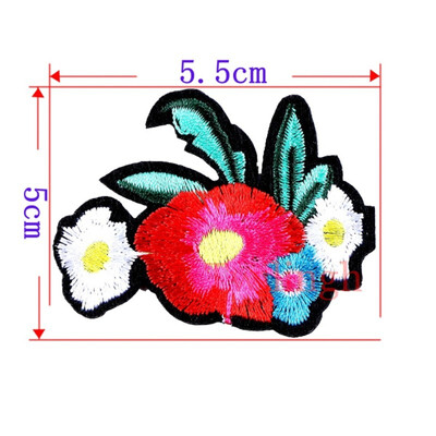 

1 Pcs Top Patches Red Rose Flowers Patch 3D Sticker Embroidery Motif Sequined Applique Badge Children Women DIY Clothing Patch