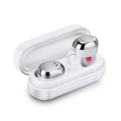 

Hongsund HM9 TWS Bluetooth Headset Wireless Earbud Metal Charge Case Mini Stereo Music Bluetooth Earphone with Mic for Phone