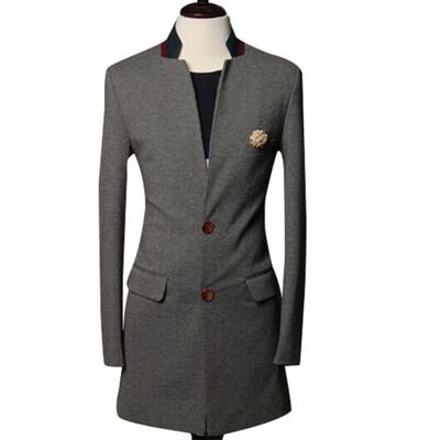 

Zogaa Men's Suit Medium Length Coat