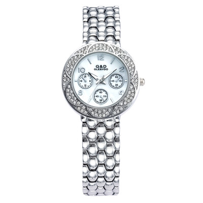 

Новый Простой стиль Женщины Классический ювелирный Кристаллы кварца леди Полный Чешская наручные часы Relogio Женщина для платье G & D201509