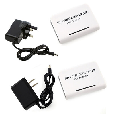 

1080P Аудио VGA для HDMI HD HDTV Video Converter Box адаптер для портативных ПК DVD вилка Великобритании