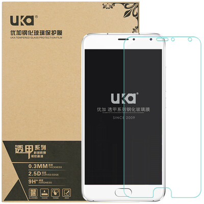 

Excellent glaze blue metal tempered film / tempered glass film phone protective film for Meizu charm blue metal