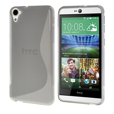 

MOONCASE  - Line Soft Silicone Gel TPU Protective Case Flexible Shell Protective Case Cover for HTC Desire 826 Grey
