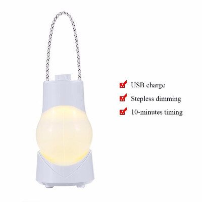 

LED Portable Stepless Dimming Night Light Beside Table Desk Bed Eye-caring Lamp for Bedroom Study Camping