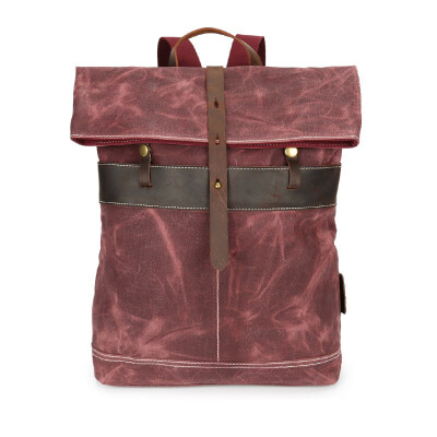 

Vintage Oil Wax Canvas Backpack Men Large Capacity Casual Waterproof Travel Shoulder Bag Male High Quality Laptop Backpack