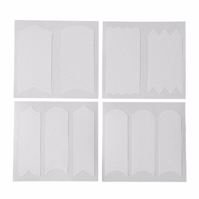 

24pcs French Manicure Strip Nail Art Form Fringe Guides Water Transfer Sticker DIY Line Tips White Nail Decals Stickers