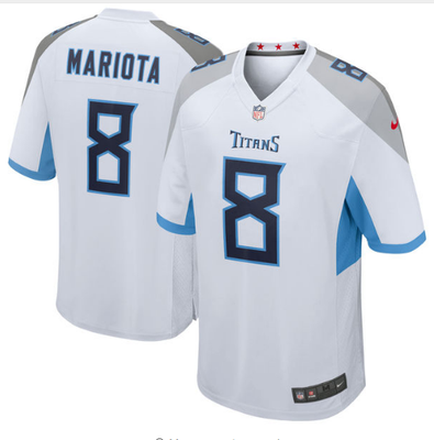 

Mens Tennessee Titans Marcus Mariota Nike Navy New 2018 Game Jersey
