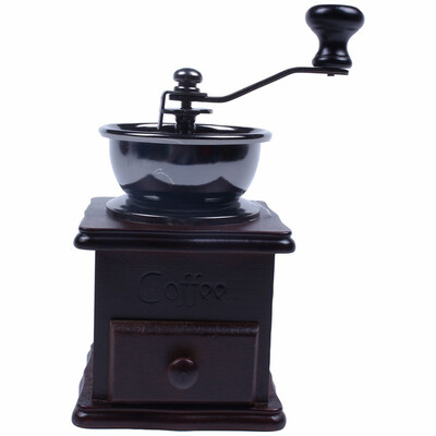 

UpperX Mini Wooden Coffee Bean Spice Vintage Style hand grinder