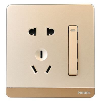 

Коммутатор Philips (PHILIPS) fly fly 10A с пятью отверстиями с одним управлением большой шатун с коромысловым переключателем