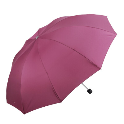 

Paradise umbrella three fold stylish business sun-rain umbrella SH1 wine red large&strong