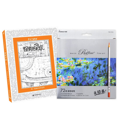 

Marco 7100-72CB Raffine Series 72 Color Pencil Paint Pen Color Lead Monster Planet Box Set