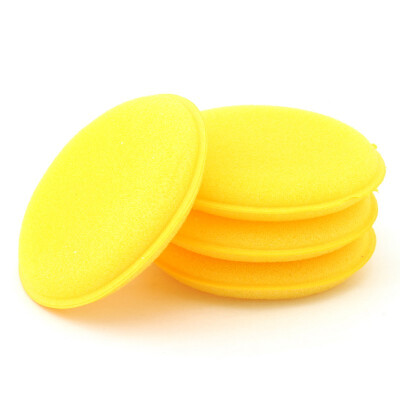 

Anti-Scratch Car Circle Cleaning WaxPolish Yellow Foam Sponge Pad 12PCS1set