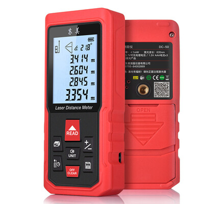 

Dongmei 100mm hand-held laser range finder electronic ruler infrared measuring instrument voice lithium battery dual charge DC100