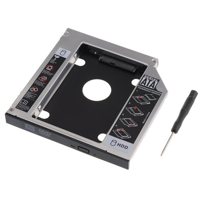 

127mm 25" SATA TO SATA Aluminum 2nd Hard Disk Drive SSD HDD Caddy Adapter bay for Asus N53S Series DS-8A5SH DVD RW