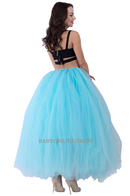 

High Quality 3 Layers 100cm Summer Long Tulle Skirt Fashion Pleated TUTU Skirts Womens Lolita Petticoat Bridesmaids