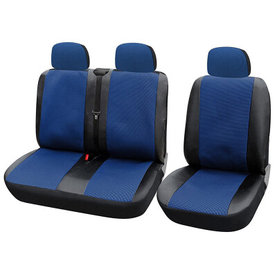 

1 2 Seat Covers For van van Universal With Imitation Leather Color Red Black BlueBlack