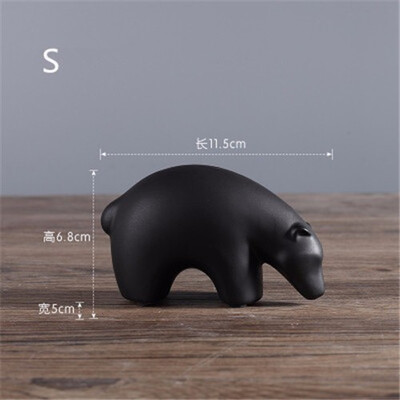 

Nordic polar bear ceramic decor crafts ornament creative office living room TV cabinet home decorations animal furnishings