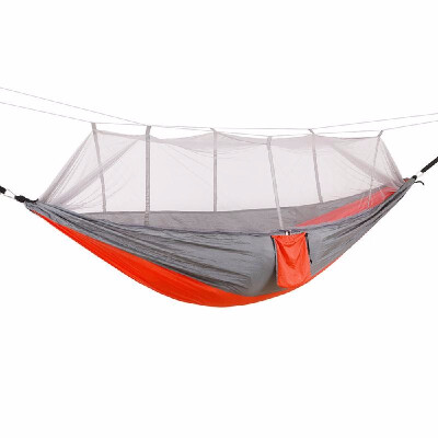 

Portable Lightweight Parachute Nylon Camping Mosquito Nets Hammocks for Outdoor Hiking Travel Backpacking Style 1