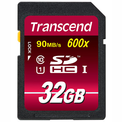 

Transcend 32GB UHS-I 600X SD memory card read speed 90Mb s MLC particles