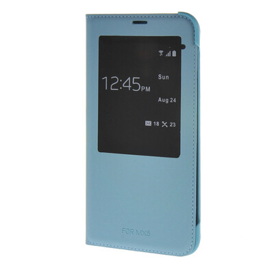 

MOONCASE чехол для MEIZU MX5 (5.5") Ultra Slim View Window Flip Leather Case Cover Blue
