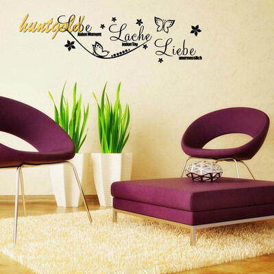 

Lovely Butterfly German Home Parlour Decal Creative Black Wall Sticker 1pc