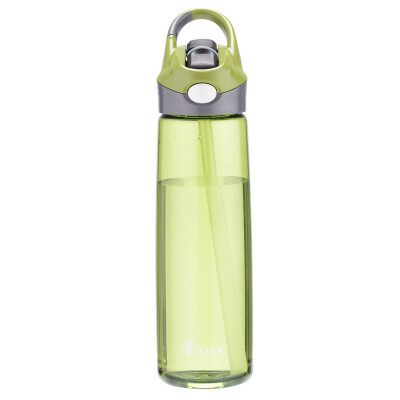 

【Jingdong Supermarket】 Ou OAK plastic cup creative portable outdoor sports water bottle cup single layer straw cup 750ML green OX-3005