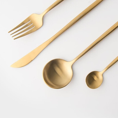 

4pcs Xiaomi Stainless Steel Tableware Knife Spoon Fork Tea-spoon 4 Kit Set of cutlery High-quality Home Dinnerware Dinner